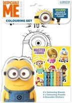 Opakowanie Minionki. Zestaw do kolorowania z kredkami