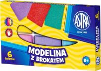 Opakowanie Modelina z brokatem 6 kolorów ASTRA