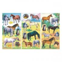 Opakowanie Naklejki Sticker BOO silver koniki