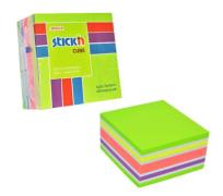 Okładka książki Notes samoprz. kostka mix 5 kolorów neon i pastel