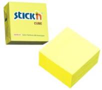 Okładka książki Notes samoprzylepny żółty neon. kostka 400 kart.