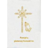 Okładka książki Pamiątka I Komunii Św - modlitewnik mały biały