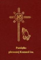 Okładka książki Pamiątka I Komunii Św - modlitewnik mały bordo