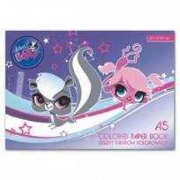 Opakowanie Papier kolorowy A5/10K Littlest Pet Shop 25szt