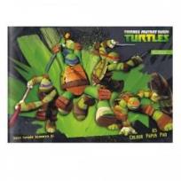 Opakowanie Papier kolorowy A5/10K Żółwie Ninja 25szt
