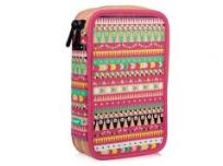 Opakowanie Piórnik 2 poz. z wyprawką Circus różowy wzor.MILAN