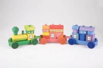 Opakowanie Pociąg układanka z klocków