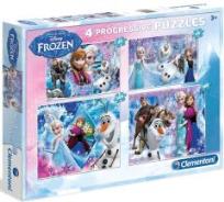 Okładka książki Puzzle 20+60+100+180 Kraina Lodu