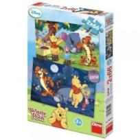 Opakowanie Puzzle 2x66 Kubuś w dzień i w nocy DINO