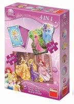 Opakowanie Puzzle 4w1 Disney Księżniczki DINO