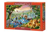 Okładka książki Puzzle 500 Jungle river CASTOR