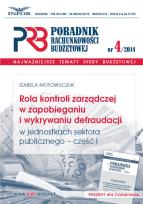 Opakowanie Rola kontroli zarządczej w zapobieganiu i wykrywaniu defraudacji w jednostkach sektora publicznego