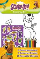 Opakowanie Scooby-Doo. Kolorowanki, naklejki, kredki