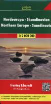 Okładka książki Skandynawia Europa Północna mapa 1:2 000 000