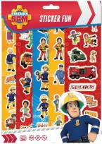 Opakowanie Strażak Sam. 5 arkuszy zabawnych naklejek