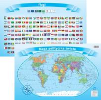 Okładka książki Świat Polityczny z fagami dwustronna podkładka na biurko