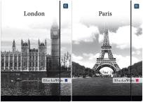 Opakowanie Teczka z gumką A4+ LUX UV Black&White (10szt)