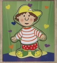 Opakowanie Układanka drewniana Chłopiec