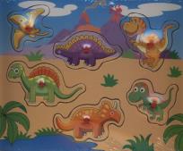 Opakowanie Układanka drewniana Dinozaury