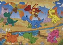 Opakowanie Układanka drewniana Dinozaury 24