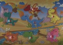 Opakowanie Układanka drewniana Dinozaury