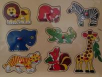 Opakowanie Układanka drewniana Dzikie zwierzęta 8