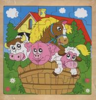 Opakowanie Układanka drewniana Farma 25