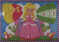 Opakowanie Układanka drewniana Księżniczka