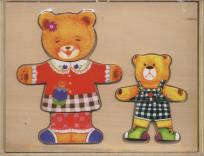 Opakowanie Układanka drewniana Misie