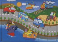 Opakowanie Układanka drewniana Pojazdy 24