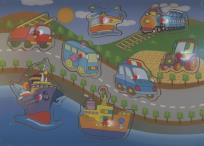 Opakowanie Układanka drewniana Pojazdy