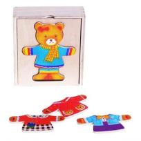 Opakowanie Układanka drewniana w pudełku Miś