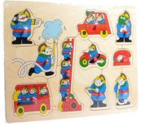 Opakowanie Układanka drewniana z uchwytami Straż pożarna