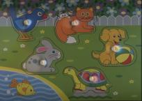 Opakowanie Układanka drewniana Zwierzątka