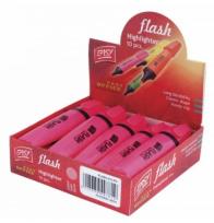 Opakowanie Zakreślacz 10 sztuk różowy Flash