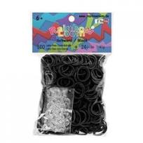 Opakowanie Żelowo czarne Gumki Rainbow Loom &reg;