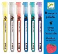 Opakowanie Zestaw markerów z brokatem 6 kolorów