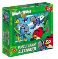 Okładka książki Angry Birds Rio. Puzzle 36 Gigant - W dżungli ALEX