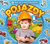 Okładka książki Baw się z nami naklejkami. Pojazdy