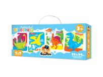 Opakowanie Czuczu. Puzzle 4w1 Dinozaury