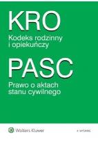 Okładka książki Kodeks rodzinny i opiekuńczy. Prawo o aktach stanu cywilnego.