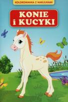 Okładka książki Kolorowanka z naklejkami. Konie i kucyki Damidos