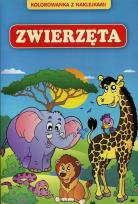 Okładka książki Kolorowanka z naklejkami. Zwierzęta wyd II Damidos