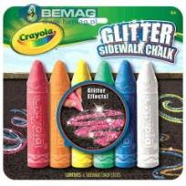 Okładka książki Kreda brokatowa 6 kolorów  CRAYOLA