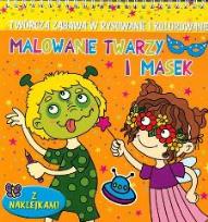 Okładka książki Malowanie twarzy i masek (pomarańczowa)