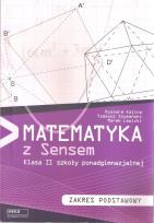 Okładka książki Matematyka LO 2 podr. ZP w.2013 Sens