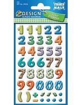 Opakowanie Naklejki kolorowe -cyferki