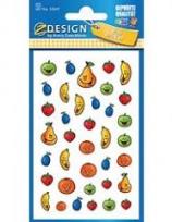 Opakowanie Naklejki papierowe - Owoce