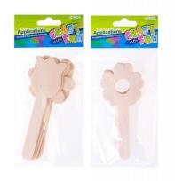 Opakowanie Ozdoba dekoracyjna drewniane patyczki kwiaty 6szt