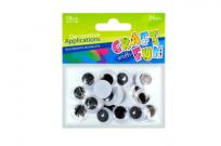 Opakowanie Ozdoba dekoracyjna oczy 18mm 24szt